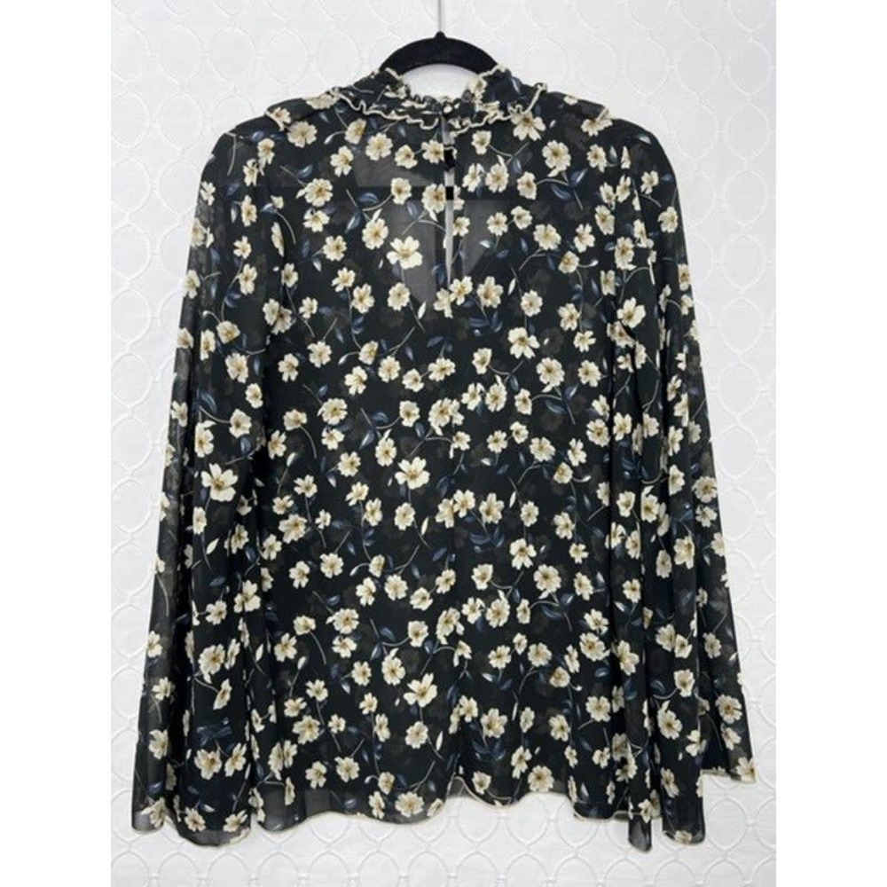 POL Bella Boho Peasant Bell Sleeve Long Sleeve Blouse Top NWOT Size Small - Picture 10 of 10